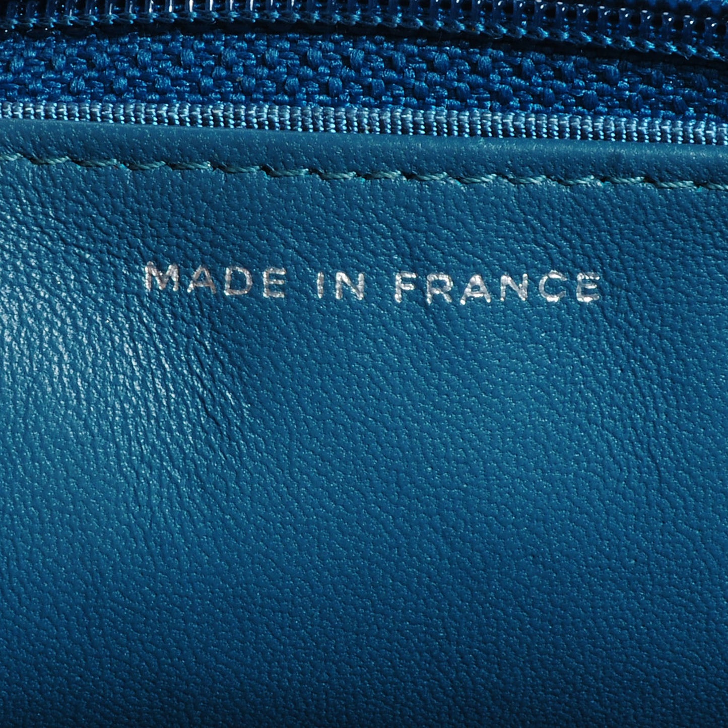 Lambskin Quilted CC Wallet On Chain Turquoise