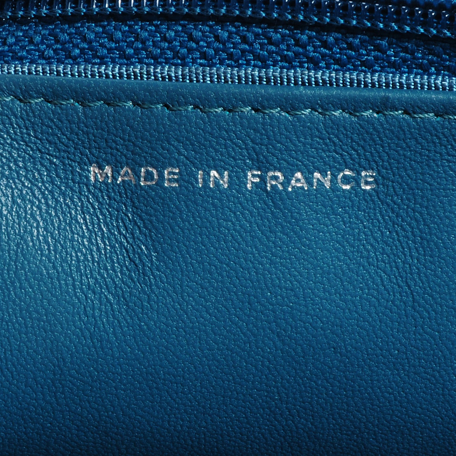 Chanel Lambskin Quilted CC Wallet On Chain Turquoise 8 of 9