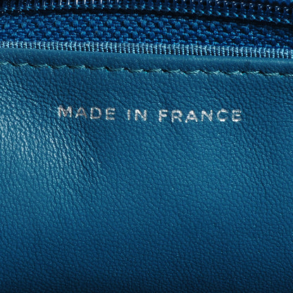 Chanel Lambskin Quilted CC Wallet On Chain Turquoise 8 of 9