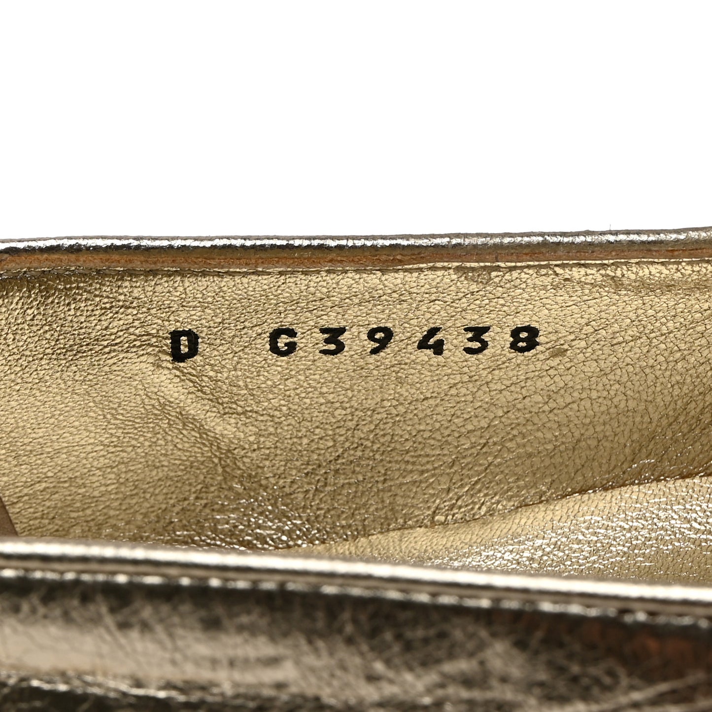 Aged Calfskin CC Loafers 36 Gold