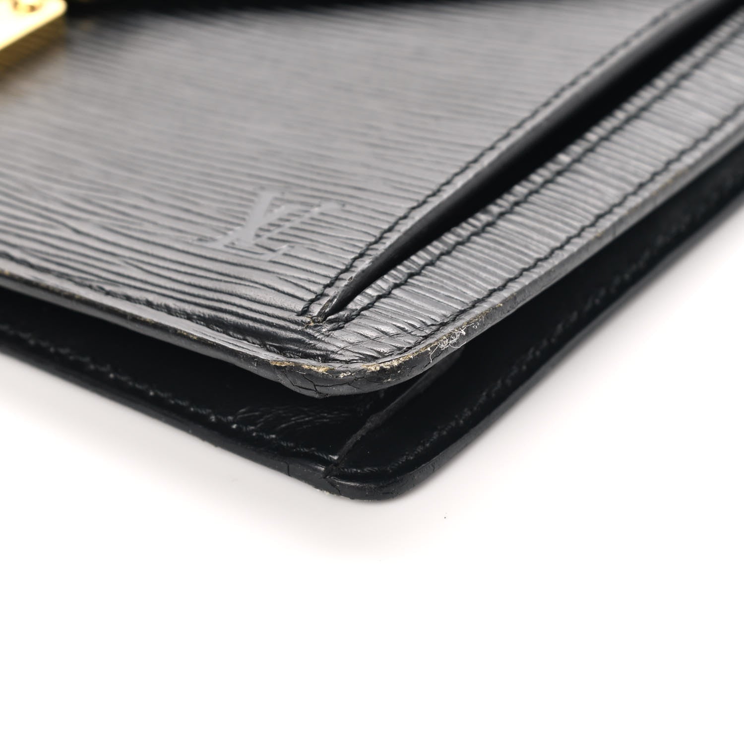 Louis Vuitton Epi Pochette Sellier Dragonne Clutch Black 9 of 14