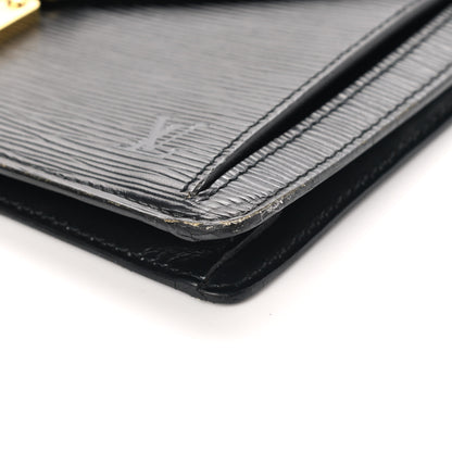 Louis Vuitton Epi Pochette Sellier Dragonne Clutch Black 9 of 14