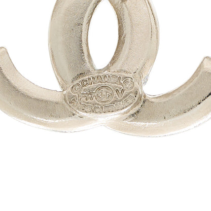 Chanel Baguette Crystal CC Earrings Silver 4 of 5
