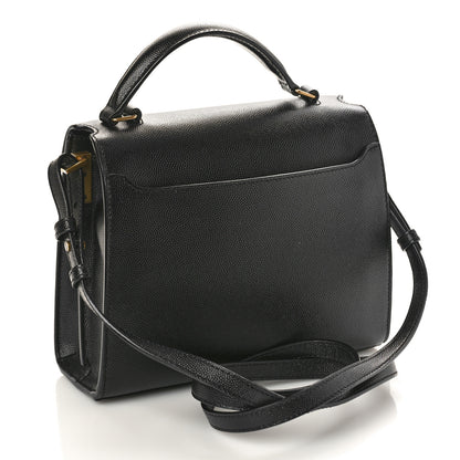 Saint Laurent Grain de Poudre Mini Classic Monogram Cassandra Top Handle Black 3 of 8