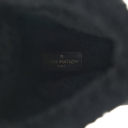 Louis Vuitton Suede Calfskin Monogram Breezy Flat Ankle Boots 38.5 Black 7 of 8