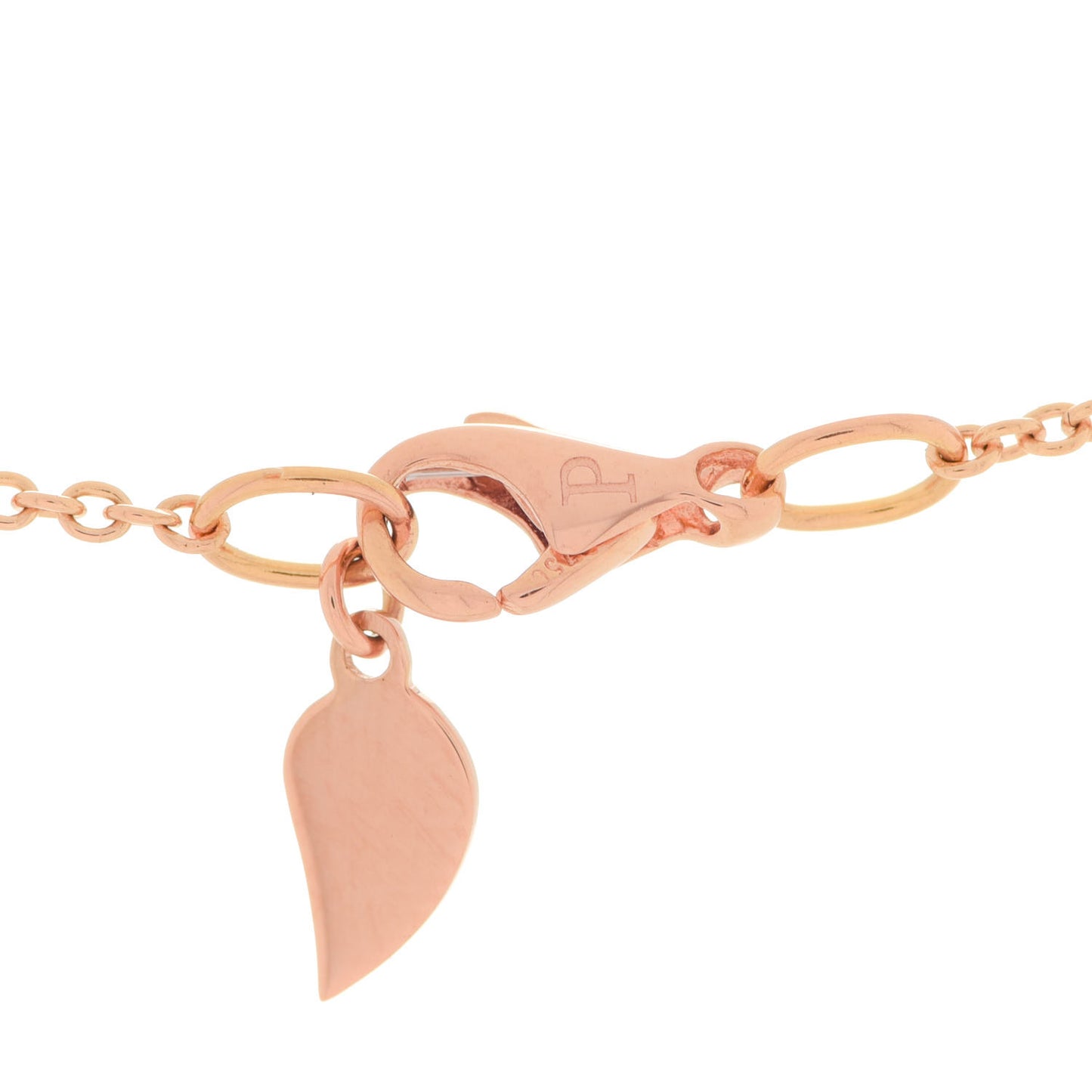 18K Rose Gold Diamond Rose Pendant Necklace