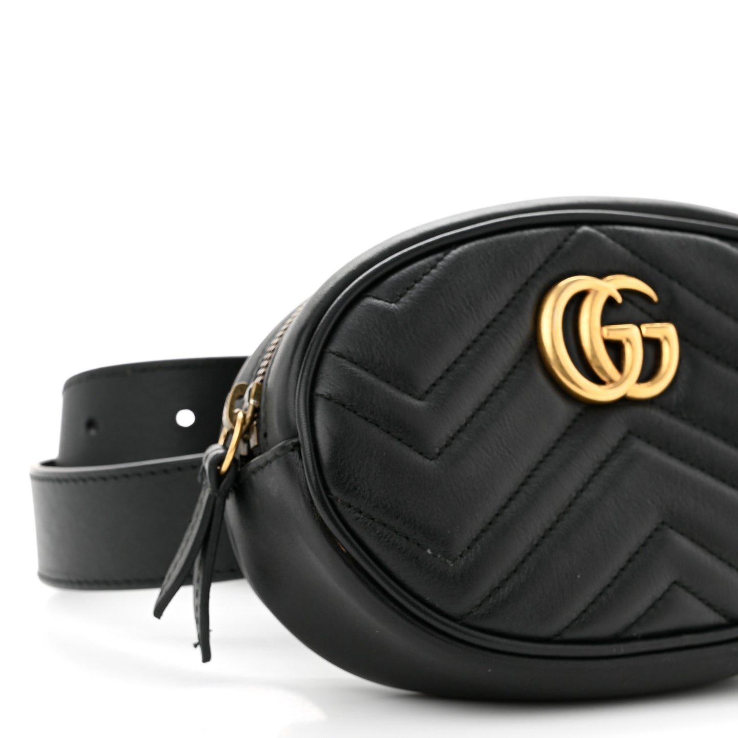 Calfskin Matelasse GG Marmont Belt Bag 105 42 Black