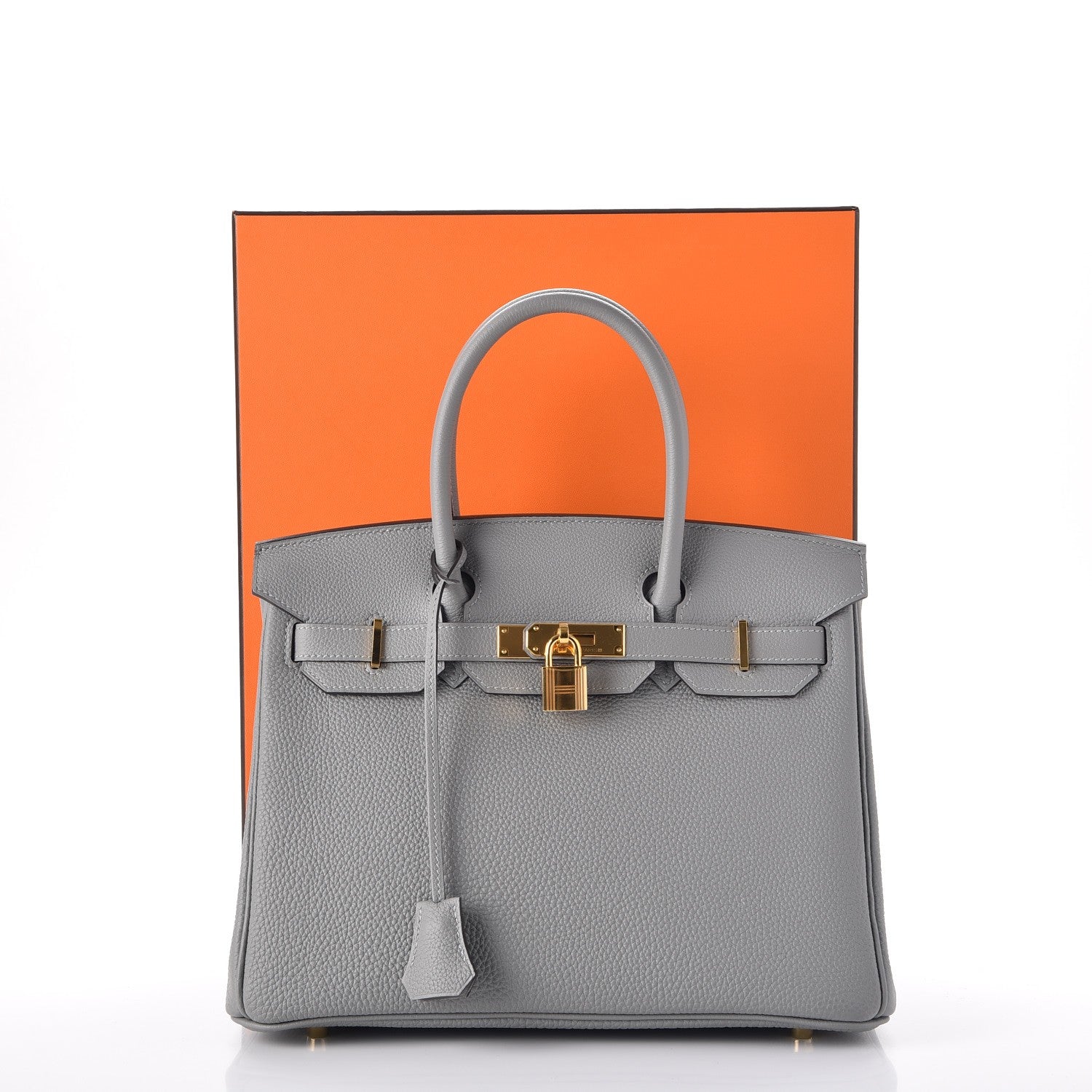 Hermes Togo Birkin 30 Gris Mouette 38 of 38