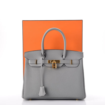 Hermes Togo Birkin 30 Gris Mouette 38 of 38