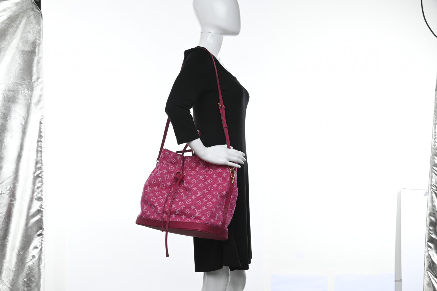 Louis Vuitton Denim Noefull MM Rose Indien 4 of 14