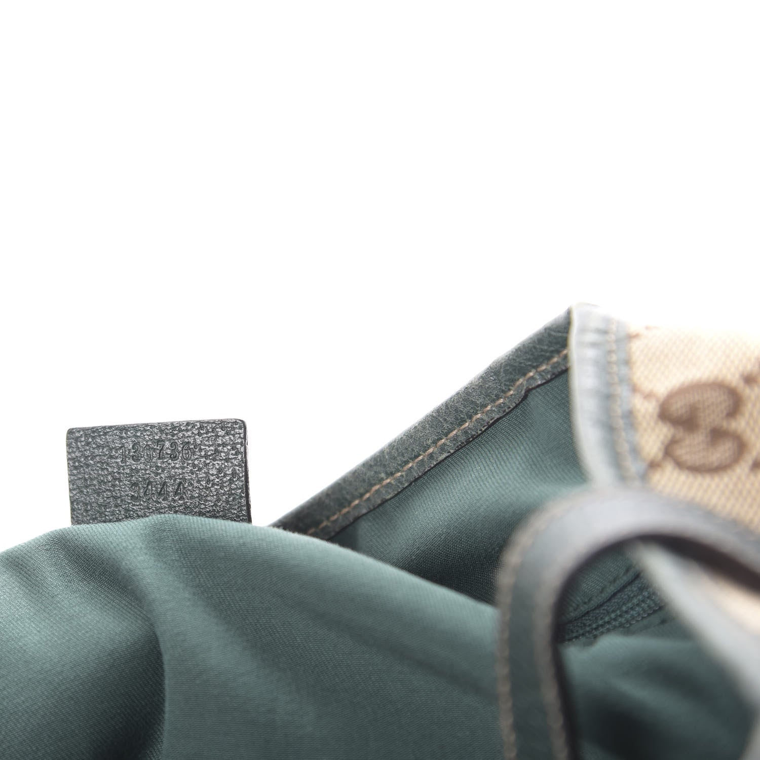 Gucci Monogram Medium Abbey Shoulder Bag Green 9 of 10