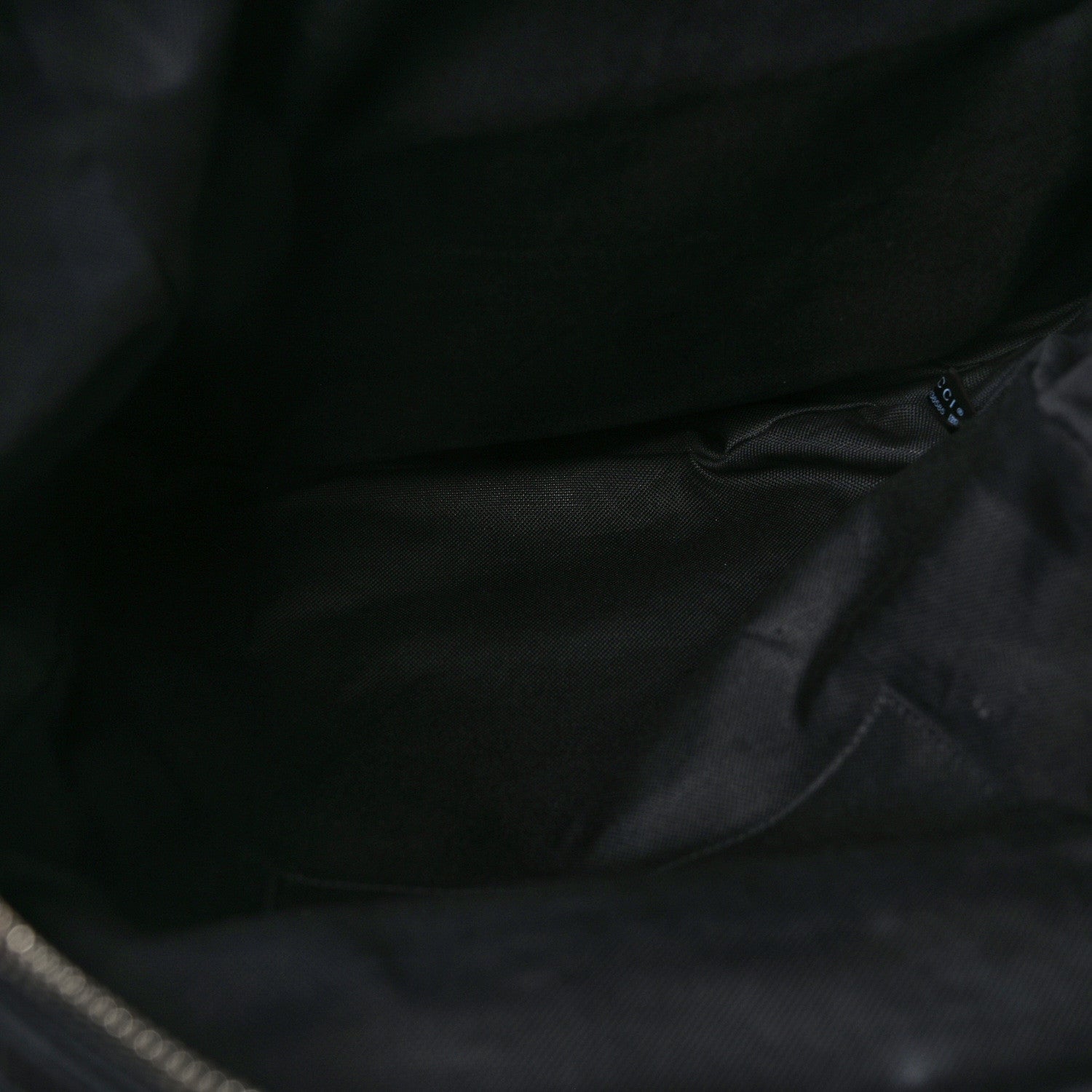 Gucci Fluffy Calfskin Mesh Nylon Medium Morpheus Double Buckle Backpack Black 4 of 8