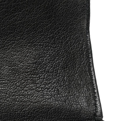 Saint Laurent Sheepskin Matelasse Chevron Monogram Medium College Bag Black 13 of 13