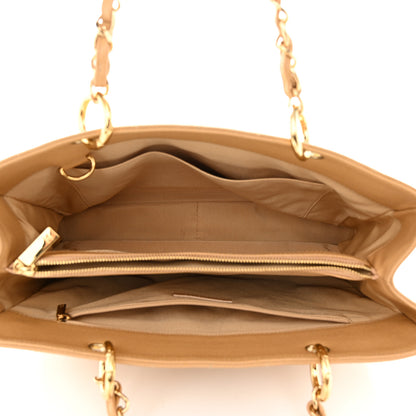 Chanel Caviar Quilted Grand Shopping Tote GST Beige 5 of 13