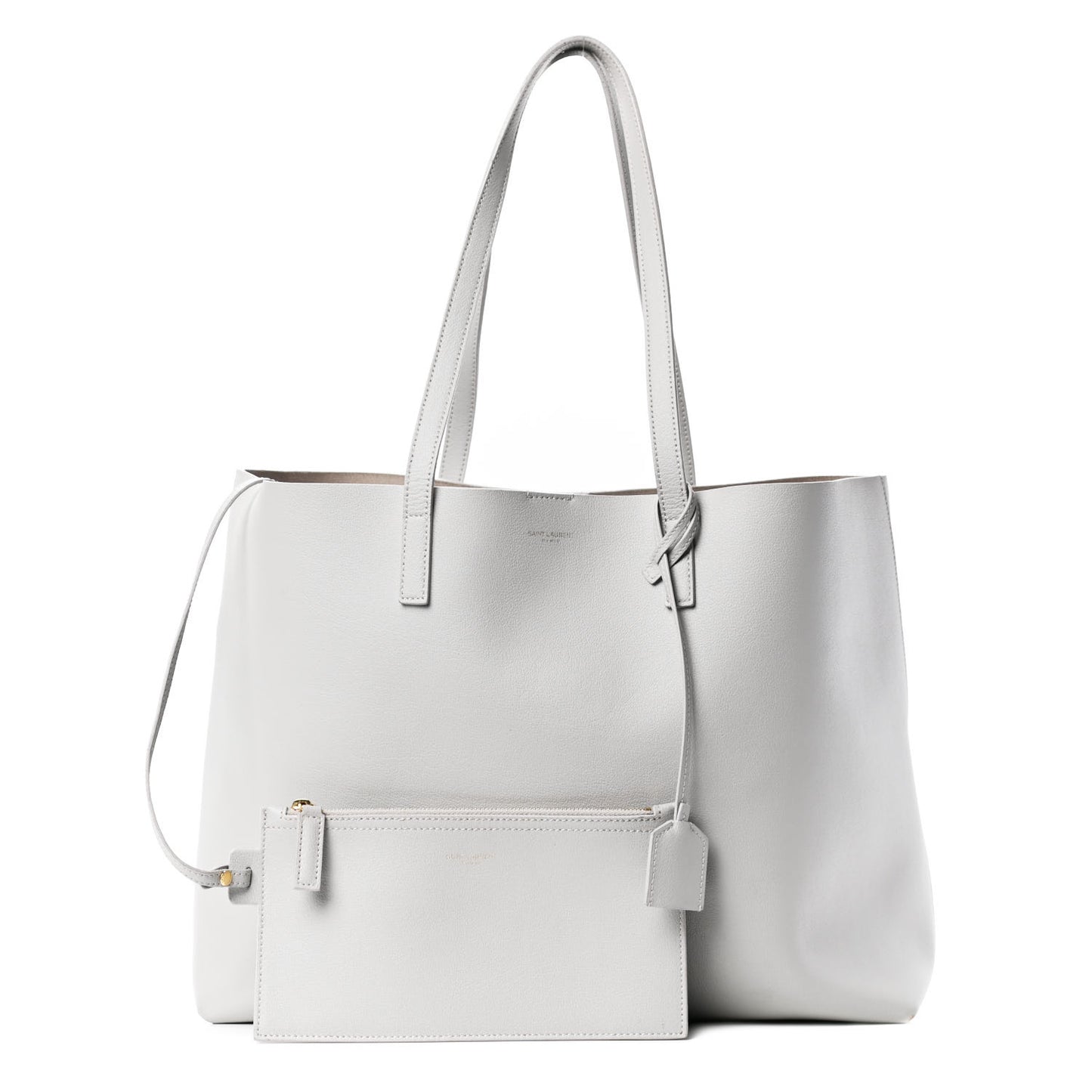 Calfskin Large Shopping Tote Granite