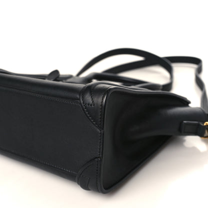 Celine Smooth Calfskin Nano Luggage Black 8 of 8