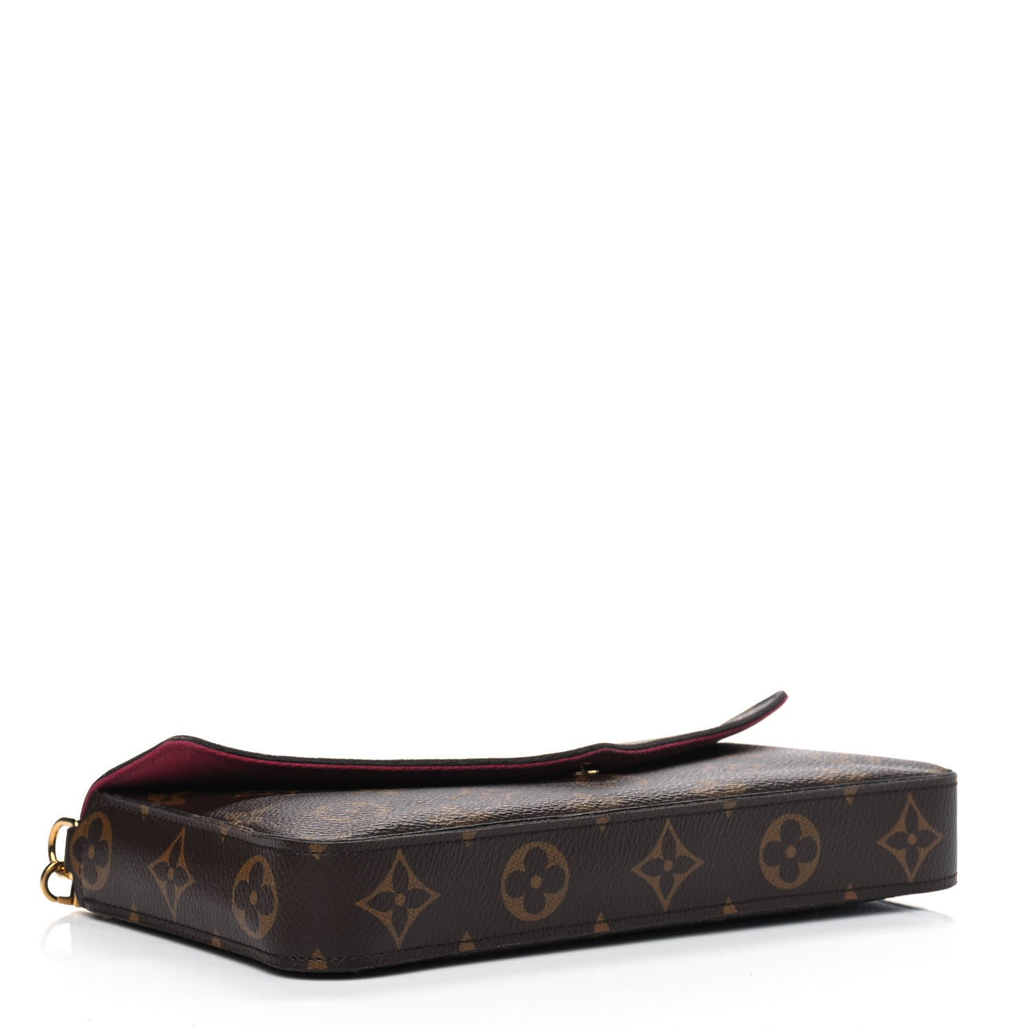 Louis Vuitton Monogram Pochette Felicie Chain Wallet Fuchsia 3 of 8