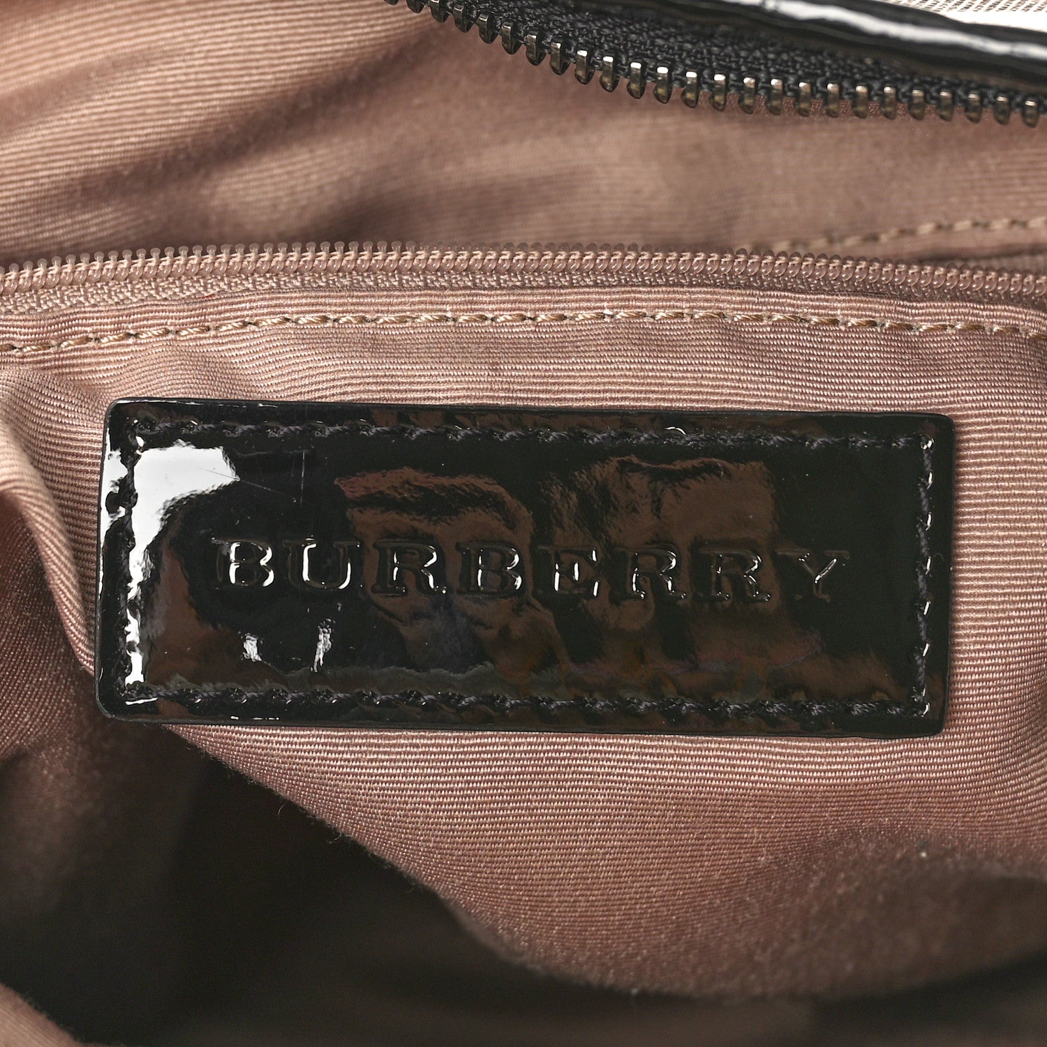 Burberry Patent Nova Check Crossbody Bag Black 6 of 8