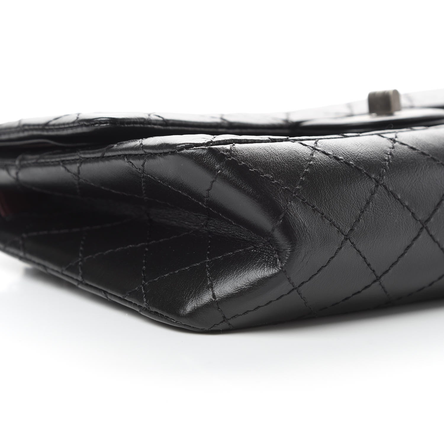 Chanel Aged Calfskin Quilted 2.55 Reissue 225 Flap Black 9 of 14