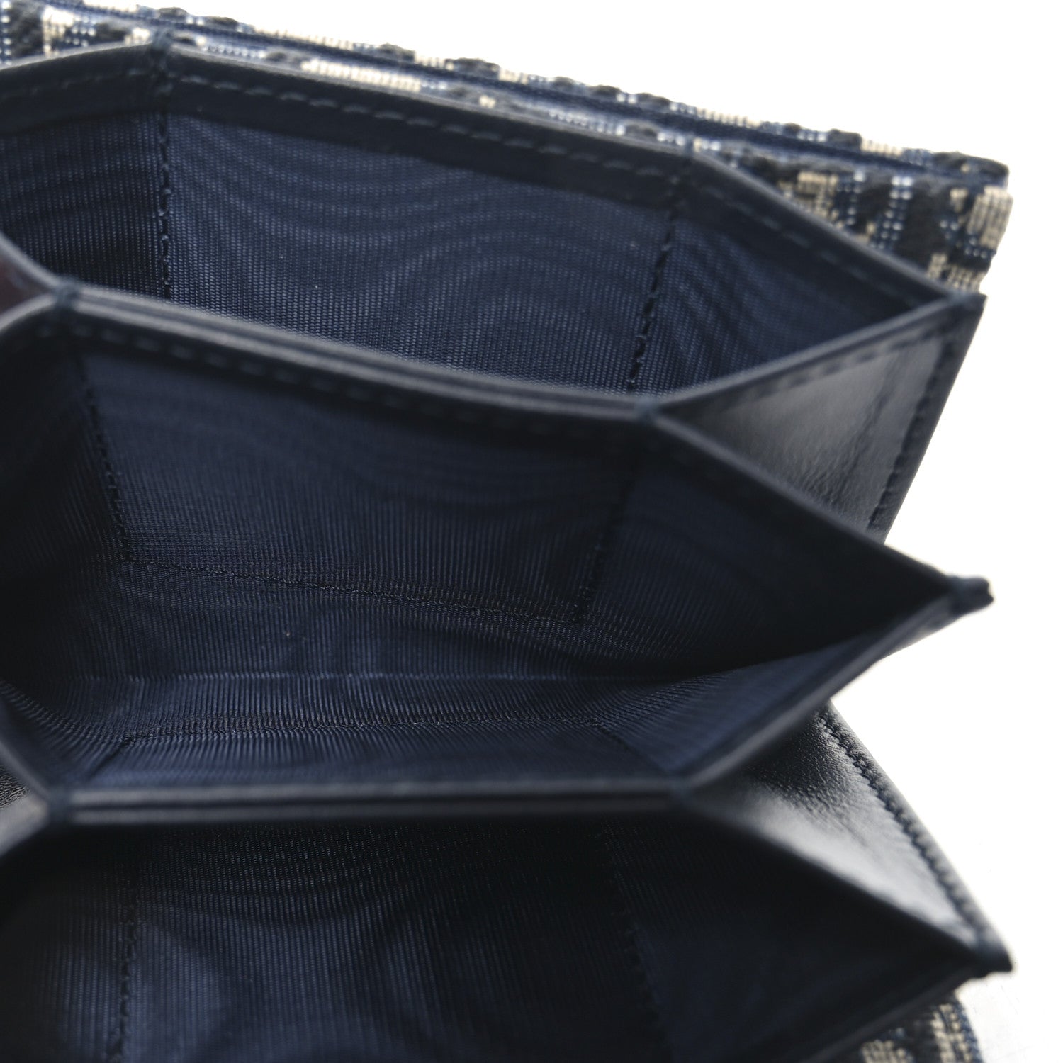 Christian Dior Oblique Saddle 5-Gusset Card Holder Blue 5 of 9