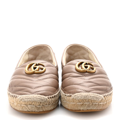 Gucci Nappa Matelasse GG Marmont Espadrilles 39 Porcelain Rose 3 of 10