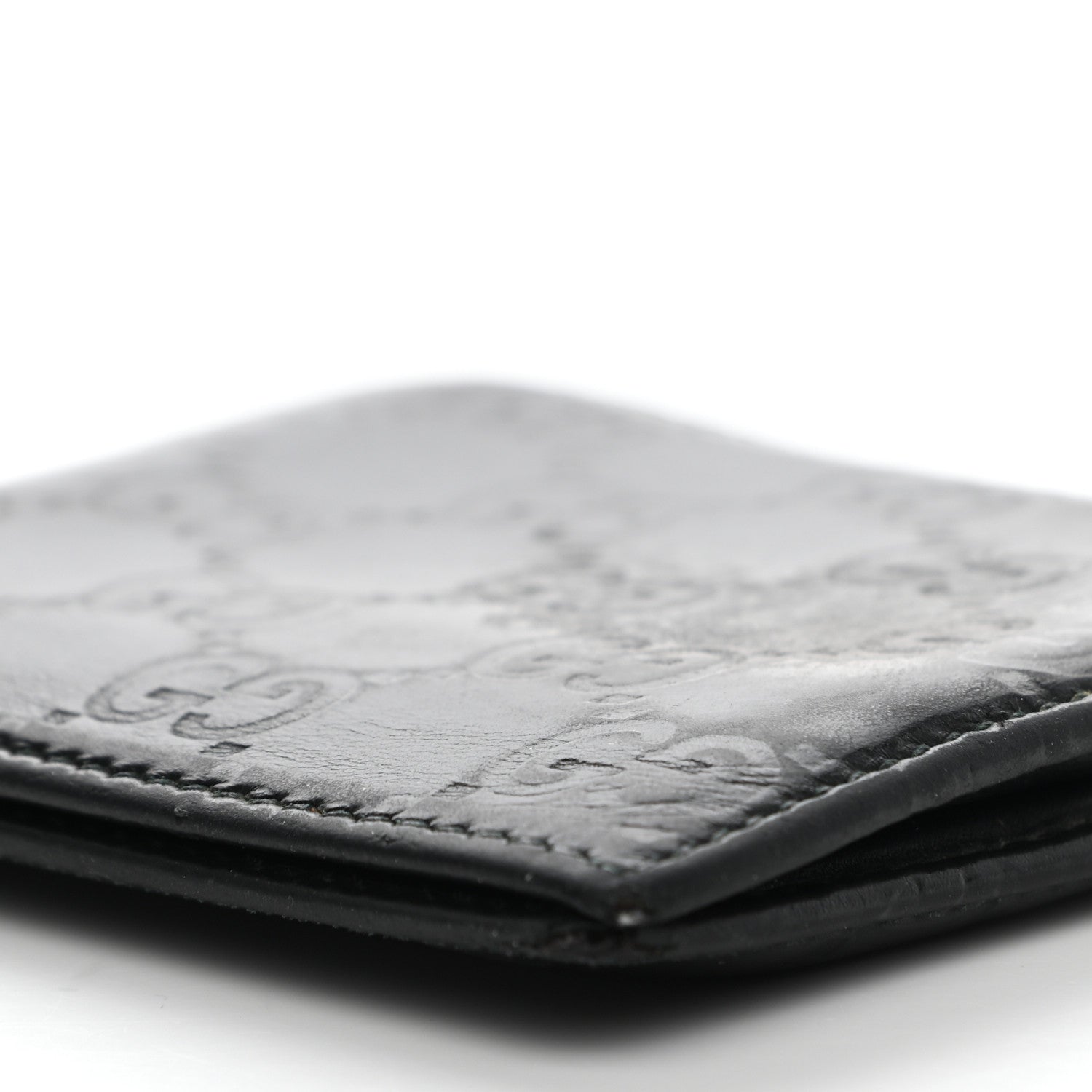 Gucci Guccissima Bi-Fold Wallet Black 11 of 14