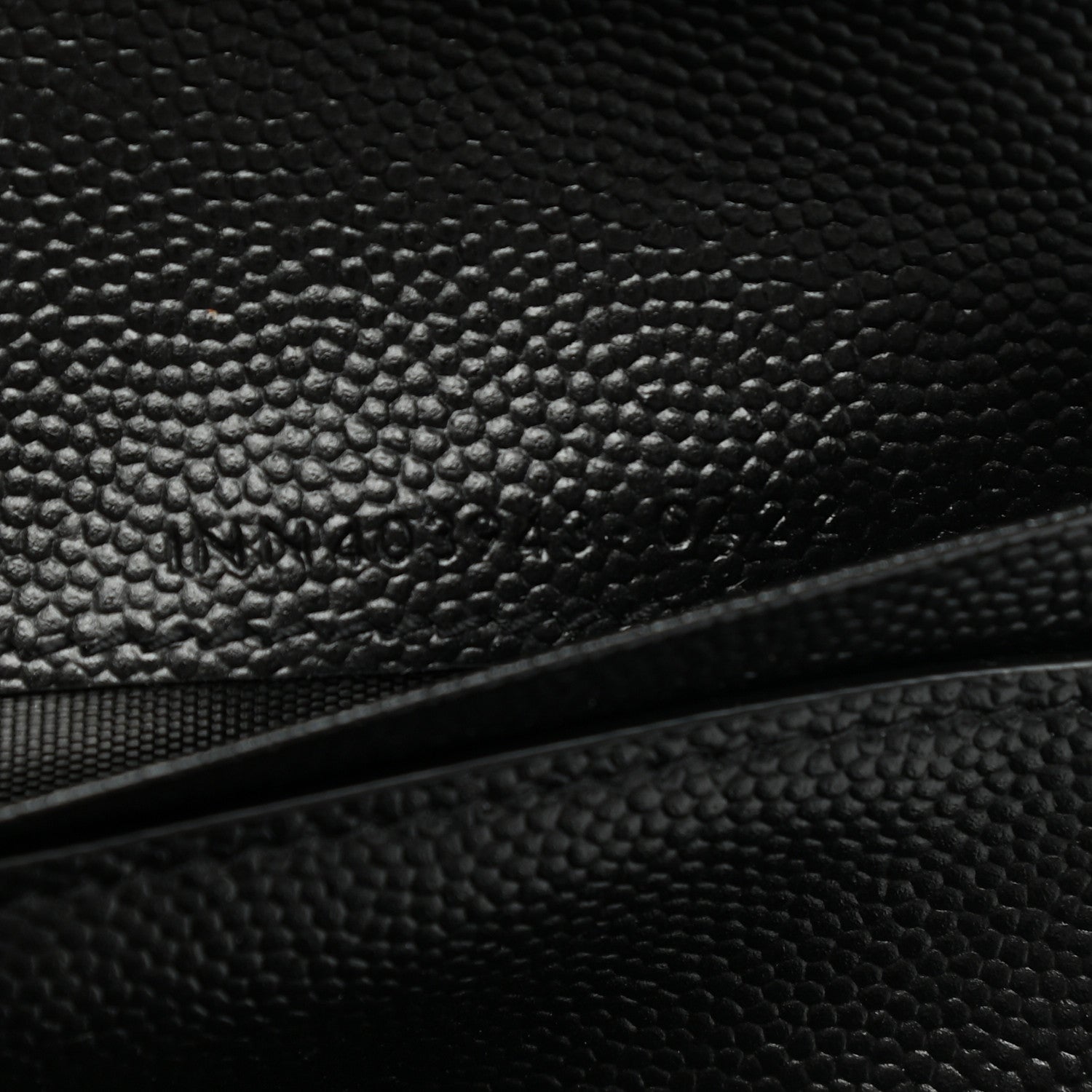 Saint Laurent Grain De Poudre Matelasse Chevron Monogram Compact Tri Fold Wallet Black 7 of 8