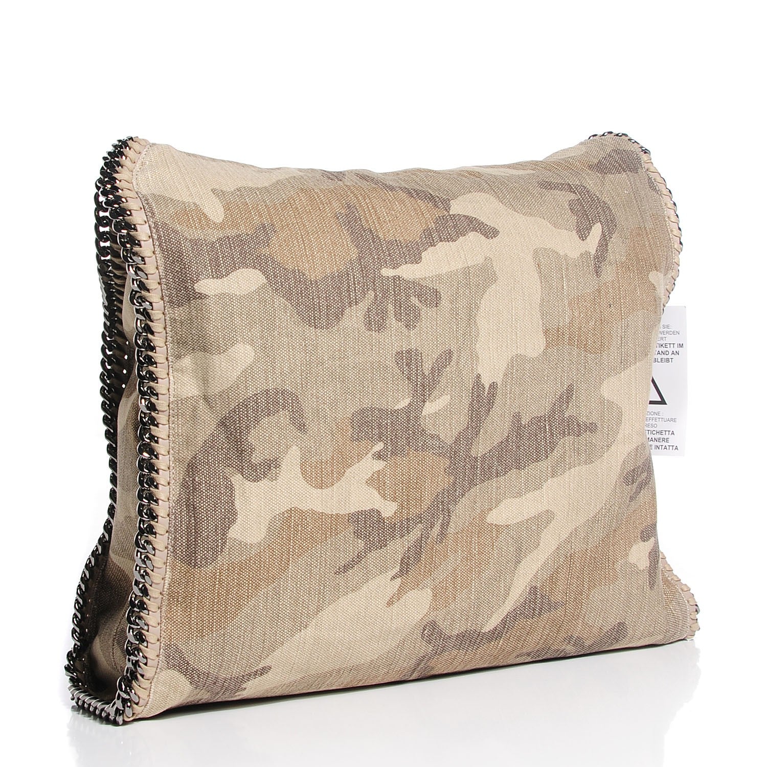 Stella McCartney Denim Camo Print Big Falabella Tote Khaki 3 of 9