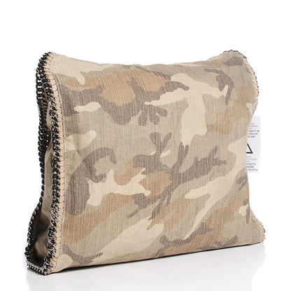 Stella McCartney Denim Camo Print Big Falabella Tote Khaki 3 of 9