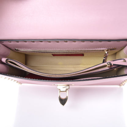 Valentino Garavani Vitello Small Rockstud Single Handle Flap Bag Cipria 5 of 6