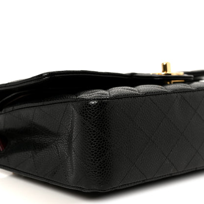Chanel Caviar Quilted Medium Double Flap Black 9 of 11