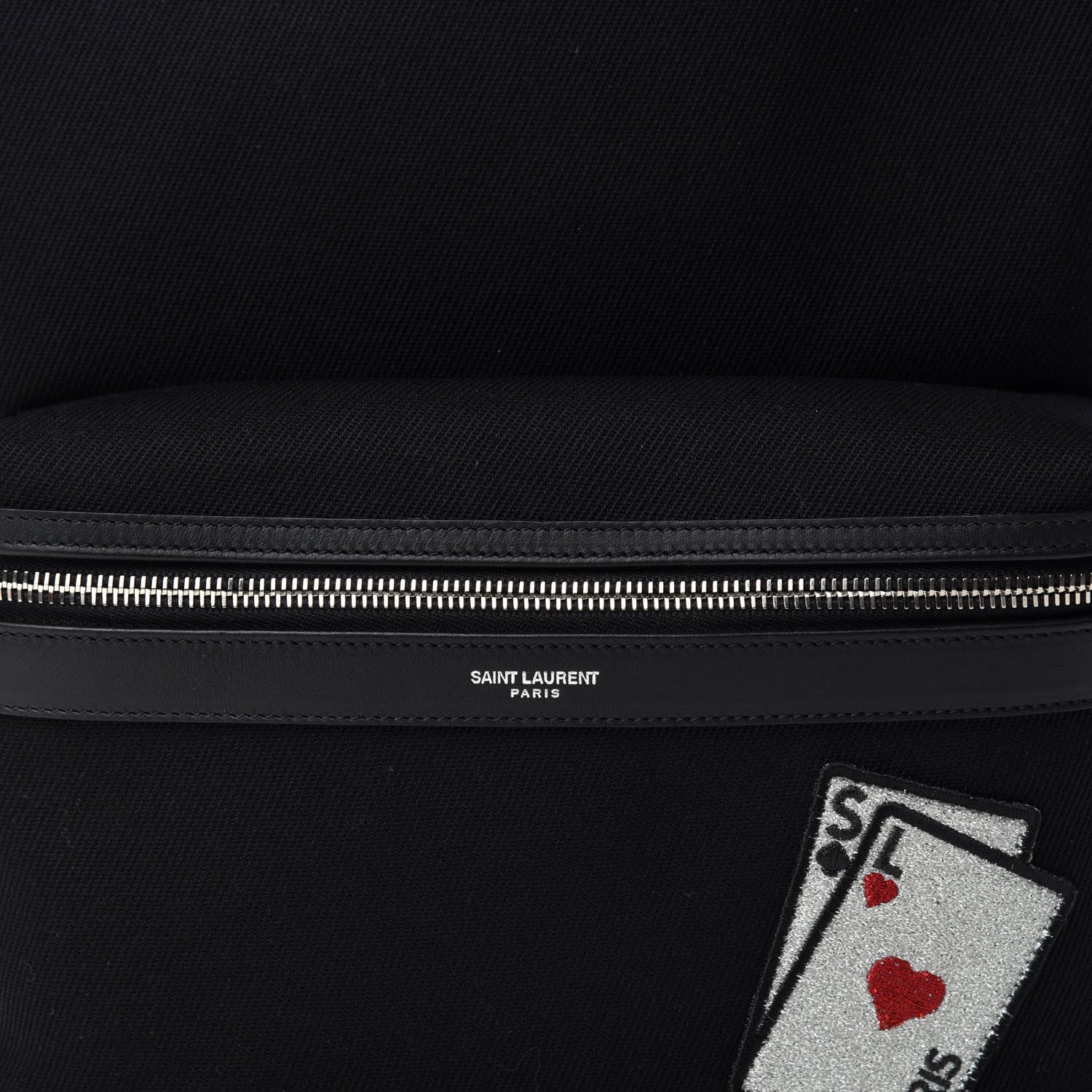 Saint Laurent Canvas SL Playing Cards City Backpack Black 10 of 10