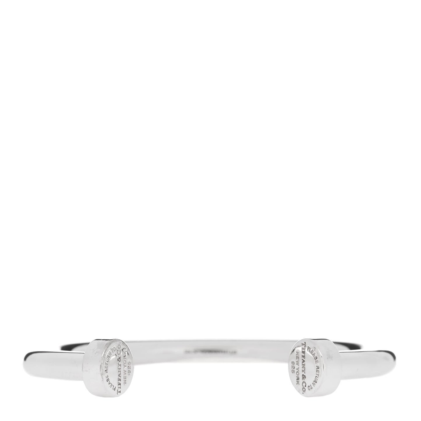 Sterling Silver Return to Tiffany Narrow Circle Edge Cuff Bracelet