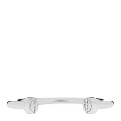 Tiffany Sterling Silver Return to Tiffany Narrow Circle Edge Cuff Bracelet 1 of 4