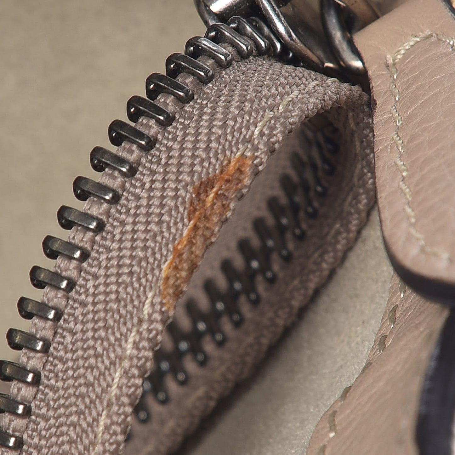 Drummed Calfskin Micro Luggage Dune