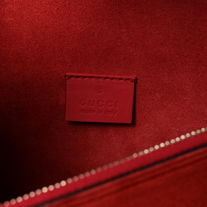 Gucci GG Supreme Monogram Suede Small Dionysus Shoulder Bag Beige Ebony Vulcanic Red 6 of 10