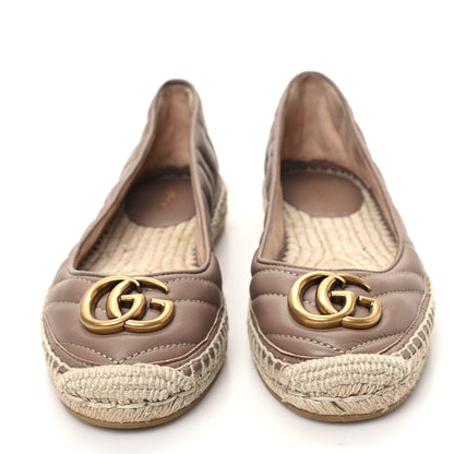 Gucci Nappa Matelasse GG Marmont Espadrilles 36 Porcelain Rose 2 of 9