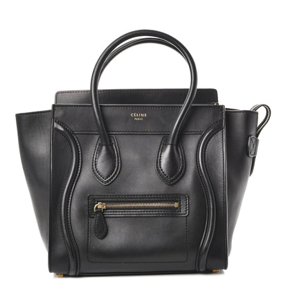Celine Smooth Calfskin Micro Luggage Black 1 of 9