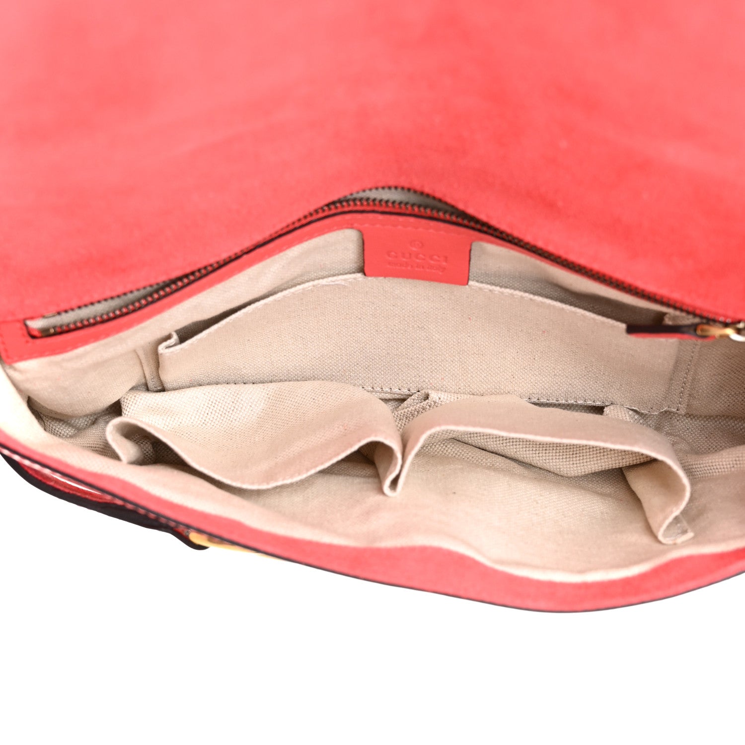 Gucci Patent Large Bright Bit Clutch Begonia Pink 4 of 10