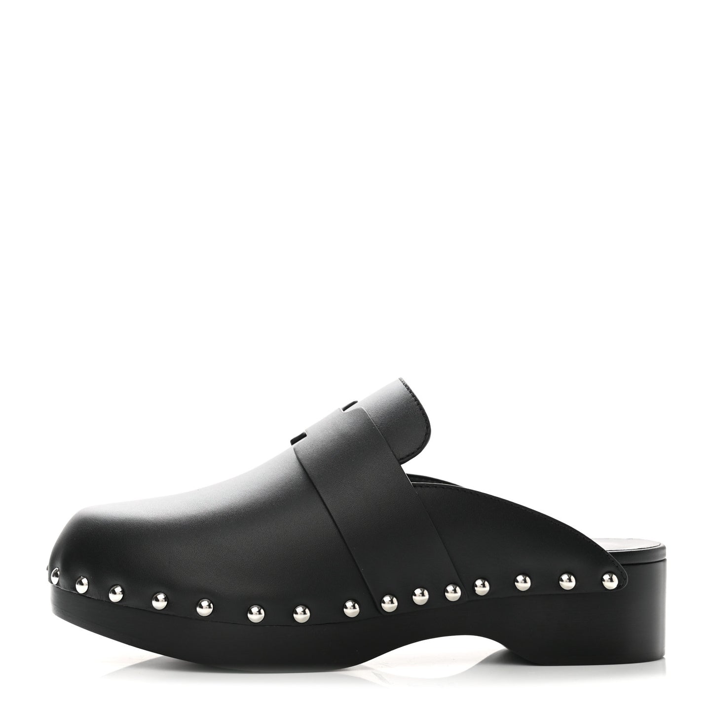 Calfskin Calya Mules 36 Black