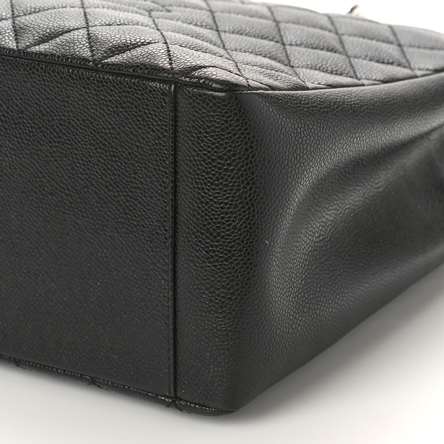 Caviar Quilted Grand Shopping Tote GST Black