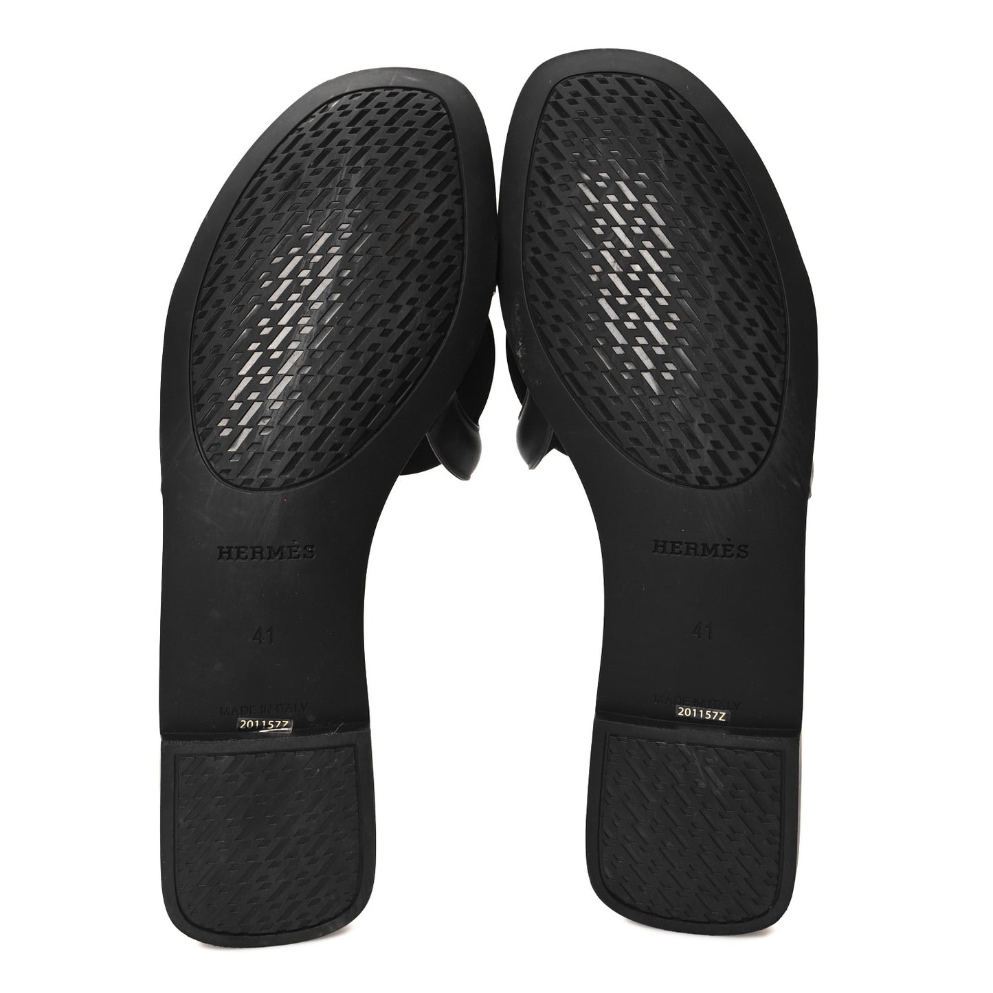 Rubber Aloha Sandals 41 Black