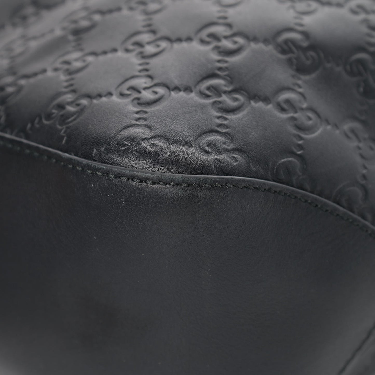 Guccissima Signature Large Linea A Hobo Black