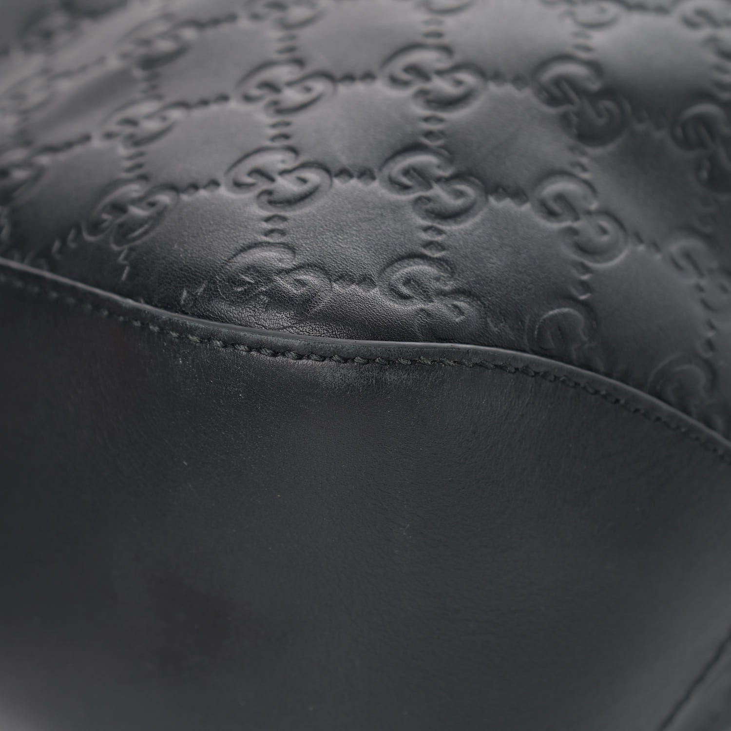Gucci Guccissima Signature Large Linea A Hobo Black 11 of 16