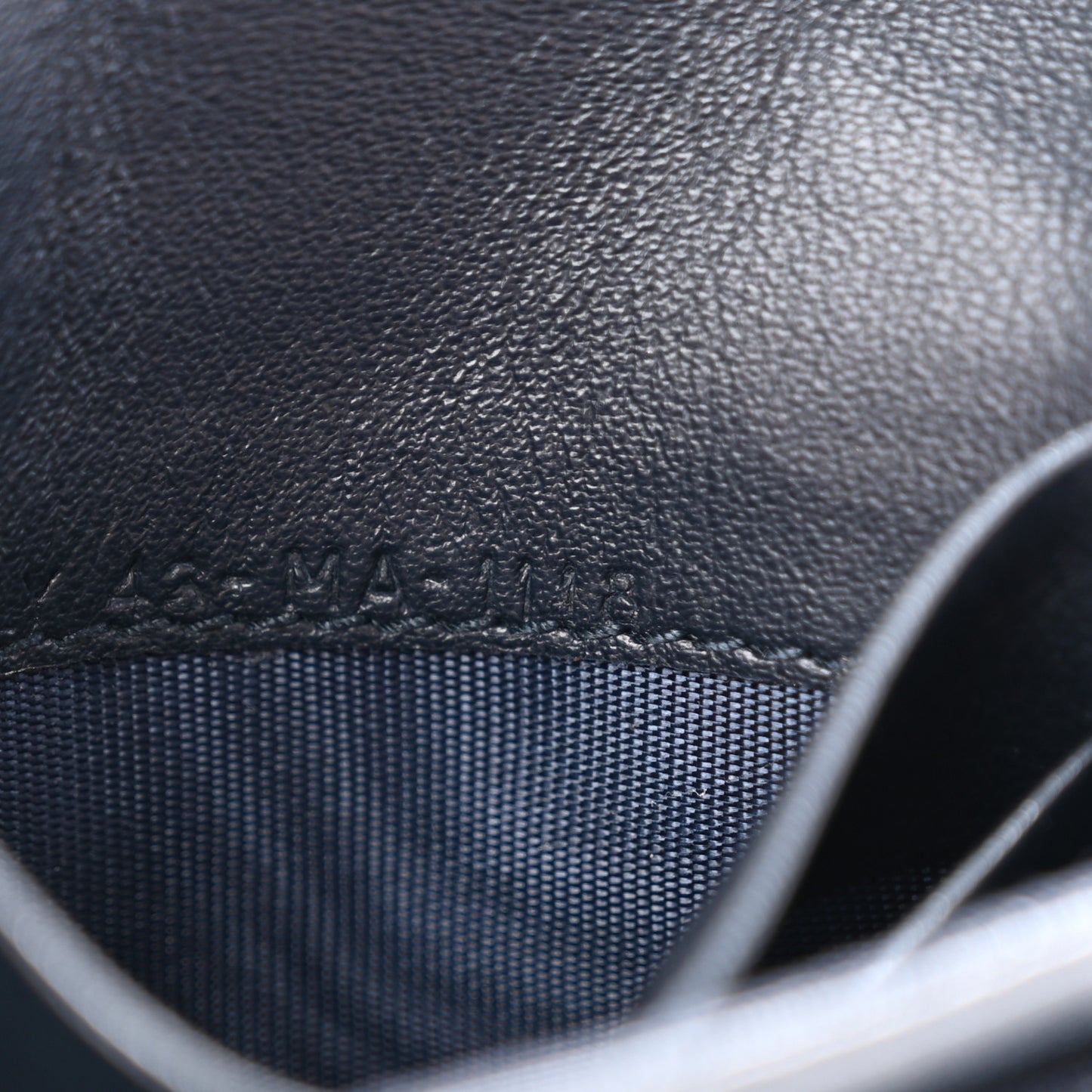 Oblique Saddle Card Holder Blue