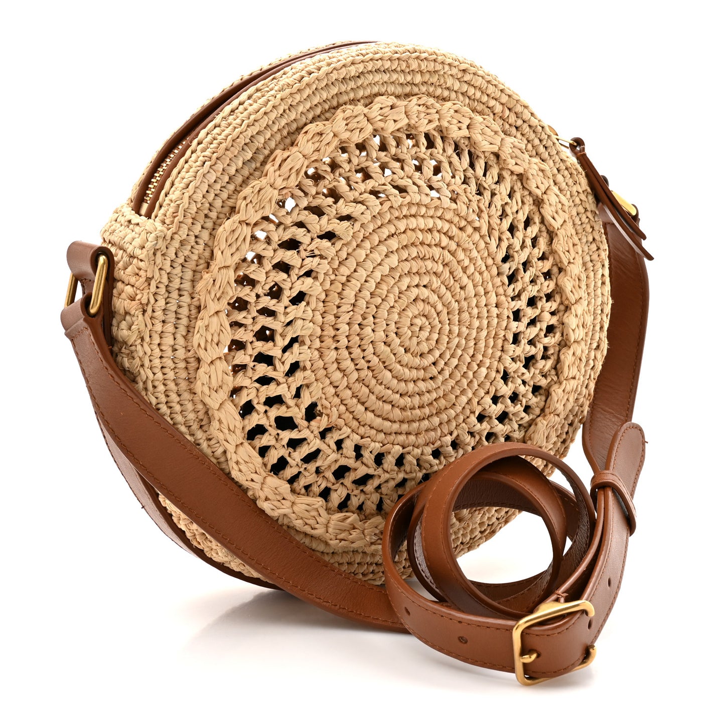 Raffia Sac Round Naturel