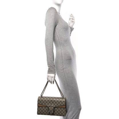Gucci GG Supreme Monogram Small Dionysus Shoulder Bag Taupe 2 of 13