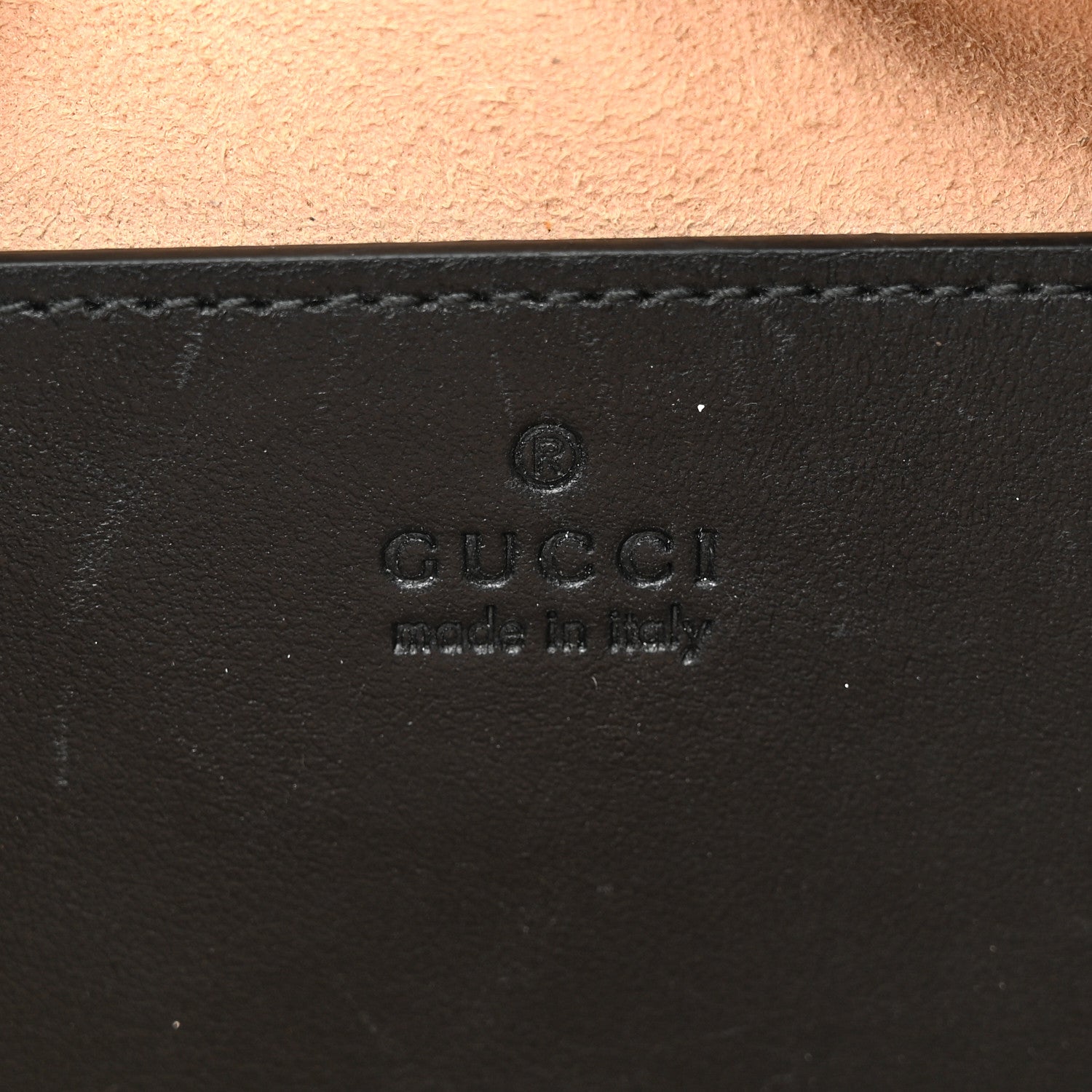 Gucci Calfskin Matelasse Small GG Marmont Chain Shoulder Bag Black 6 of 14