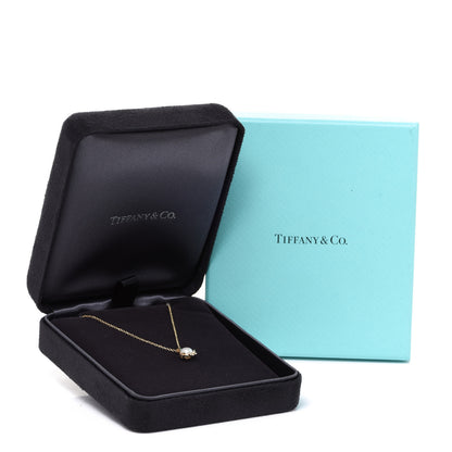 Tiffany 18K Yellow Gold Pearl Paloma Picasso Olive Leaf Pendant Necklace 6 of 6