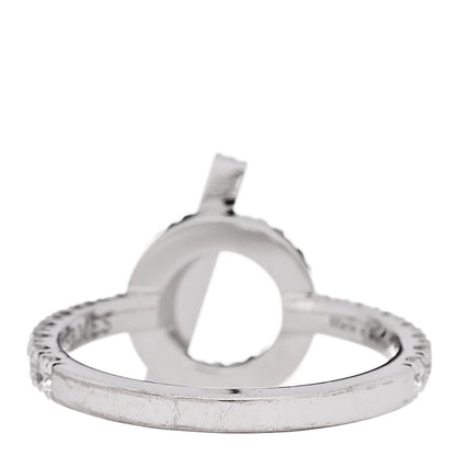 Hermes 18K White Gold Diamond Finesse Ring 53 6.25 4 of 6